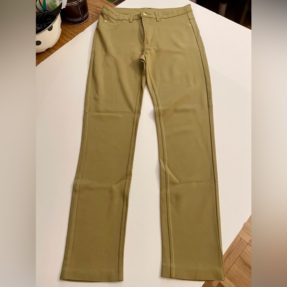 Ochre-colored stretchy pants/leggings - Picture 7 of 7